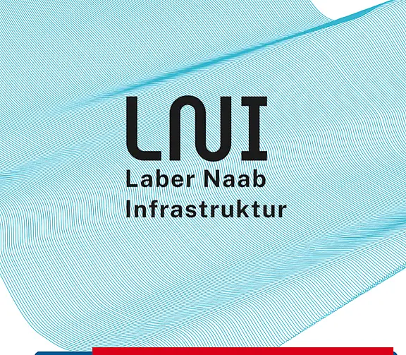 Grafik der Laber-Naab Infrastruktur (LNI). Hinweis auf digitale Prozesse in der Region und die Anbindung an Leico.
