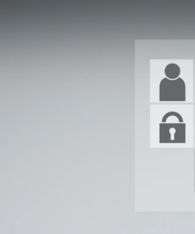 Finger tippt auf eine digitale Login‑Maske mit Feldern für Benutzername und Passwort – Symbol für sicheren Zugang und Online‑Authentifizierung.